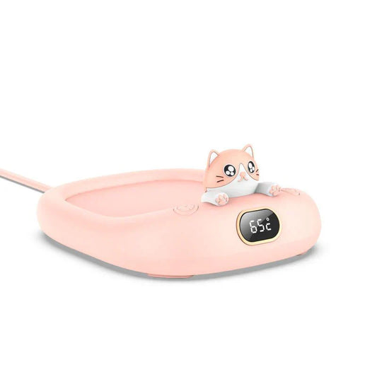Home Office Cute Pet Constant Temperature Cup Warming Holder Winter GadgetsProduct information: Input: 220V-50Hz Size: 136X116X55mm Material: ABS ABS electroplated metal    Size: